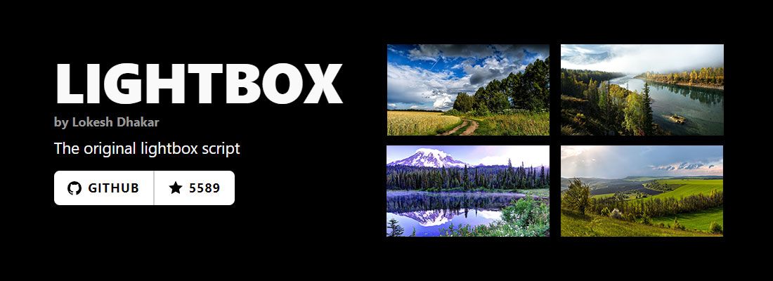 Lightbox - установка, настройка примеры и документация